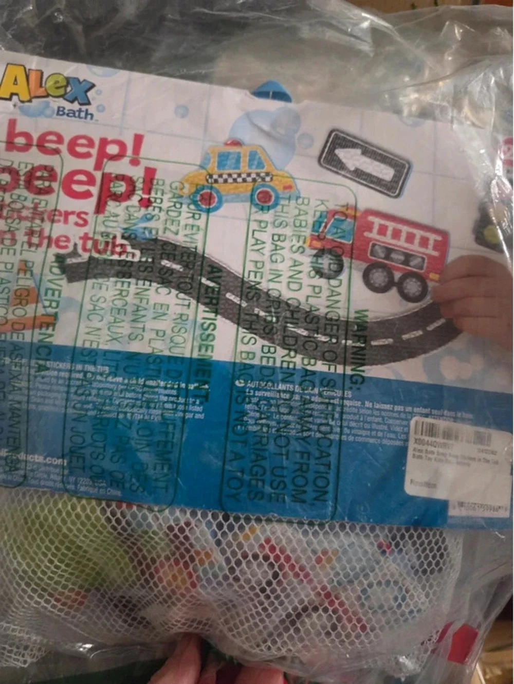 Kids beep beep , bath , time , fun sticks to tub and tile
